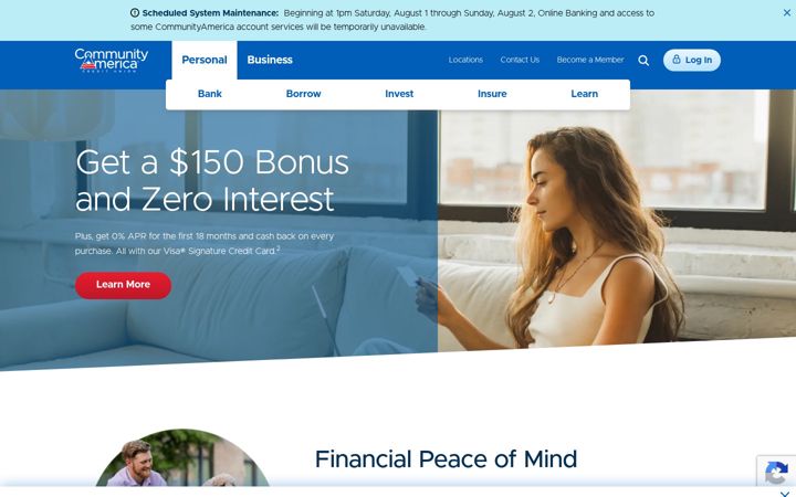 Screenshot of communityamerica.com