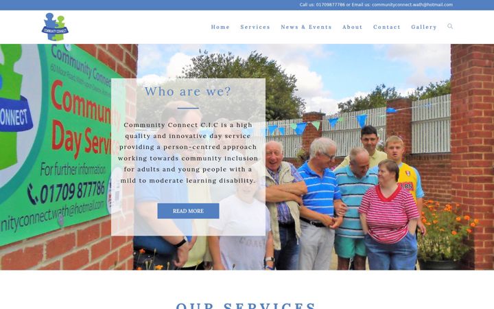 Screenshot of communityconnectcic.co.uk