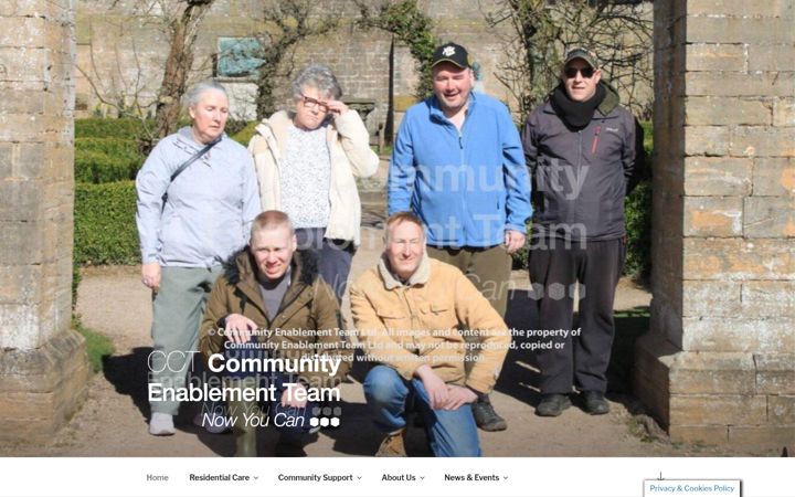 Captura de pantalla de communityenablementteam.co.uk