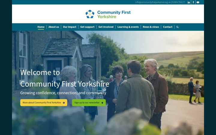 Screenshot of communityfirstyorkshire.org.uk
