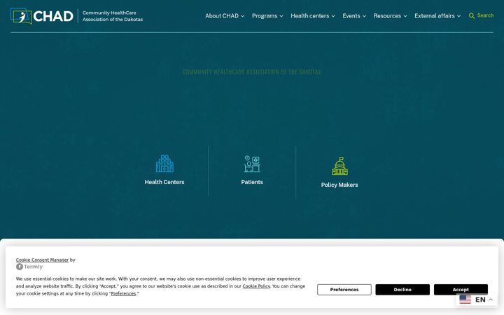 Screenshot of communityhealthcare.net