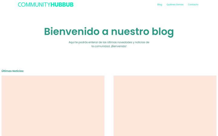 Screenshot of communityhubbub.com
