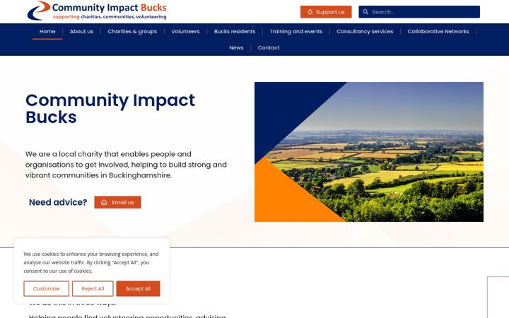 Screenshot of communityimpactbucks.org.uk