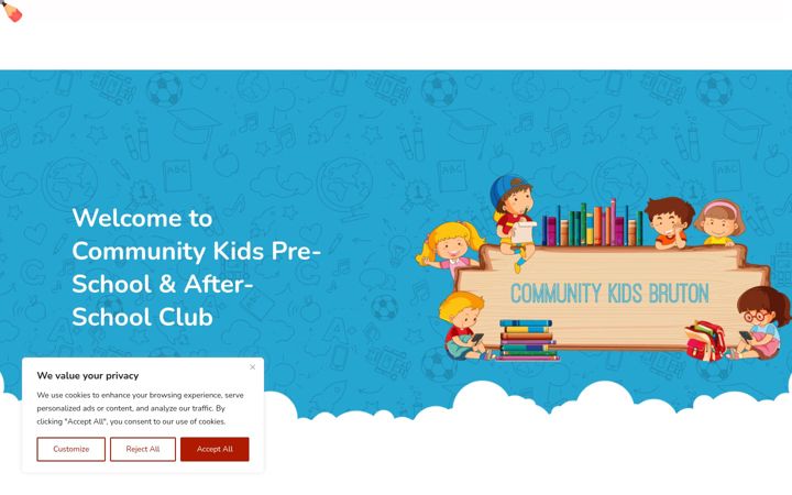 Screenshot of communitykidsbruton.co.uk