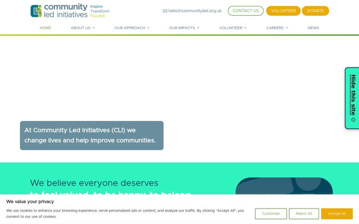 Screenshot of communityled.org.uk