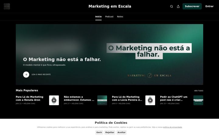 Screenshot of communitymanager.pt