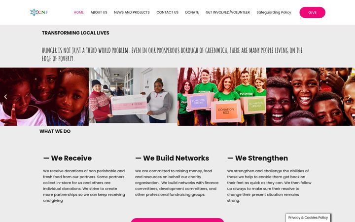 Screenshot of communityneedsfoundation.org.uk