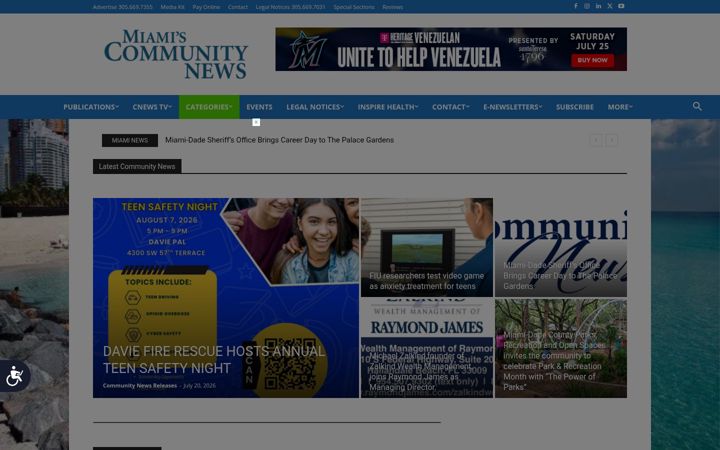 Screenshot of communitynewspapers.com