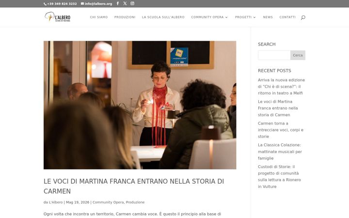 Екранна снимка на communityopera.it