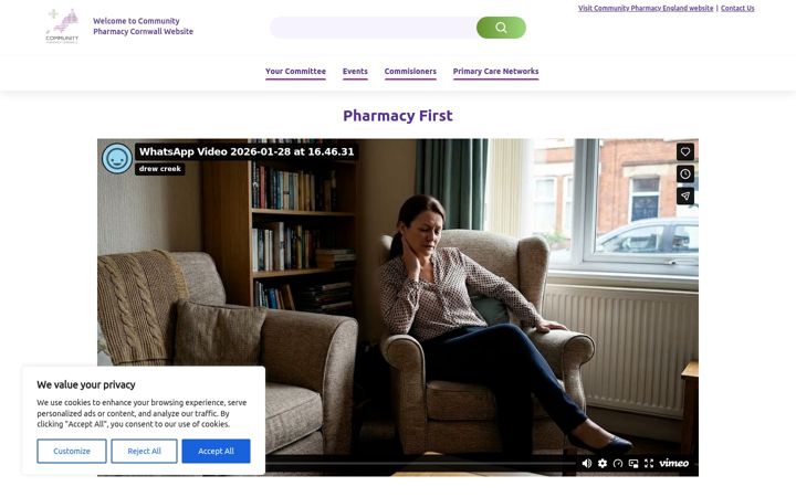 Screenshot of communitypharmacycornwall.org