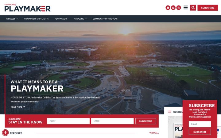 Screenshot of communityplaymaker.com
