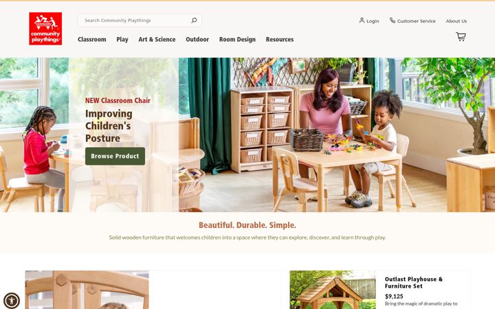 Screenshot of communityplaythings.com