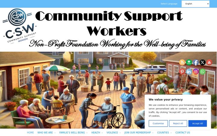 Captura de ecrã de communitysupportworkers.org