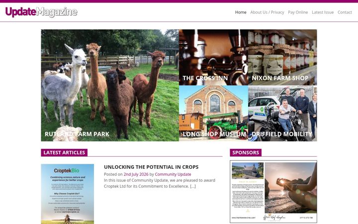 Ekrano kopija communityupdate.co.uk