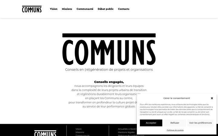 Screenshot of communs.co