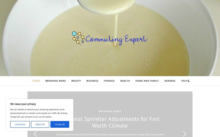 Screenshot of commutingexpert.com