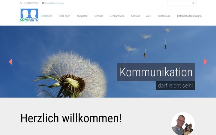 Screenshot of commuto-webdesign.de
