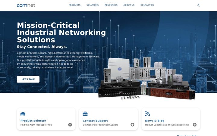 Screenshot of comnet.net