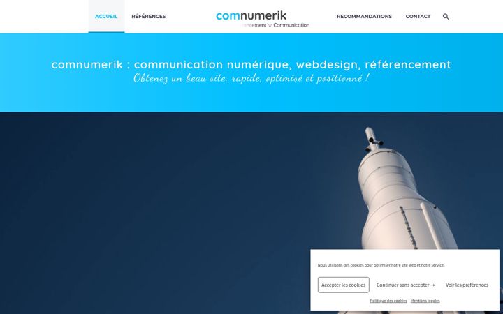 Screenshot of comnumerik.fr