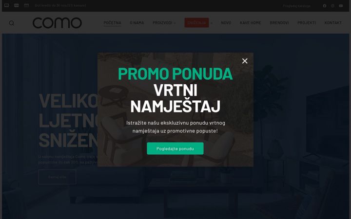 Screenshot of como.ba