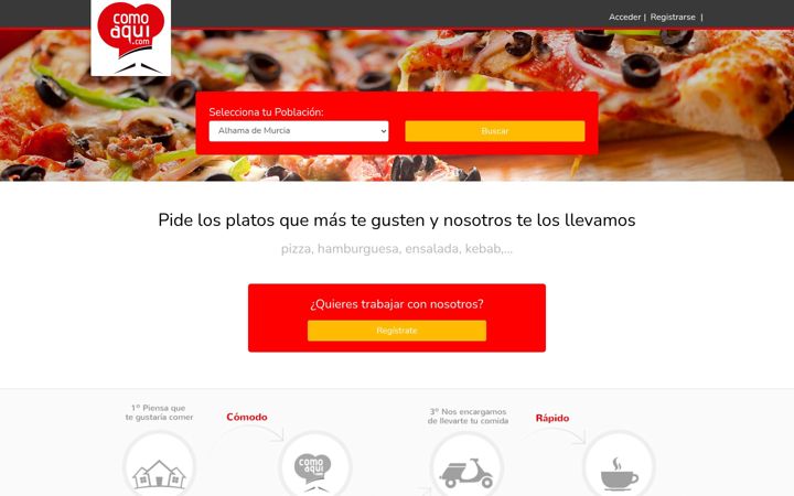 Screenshot of comoaqui.com