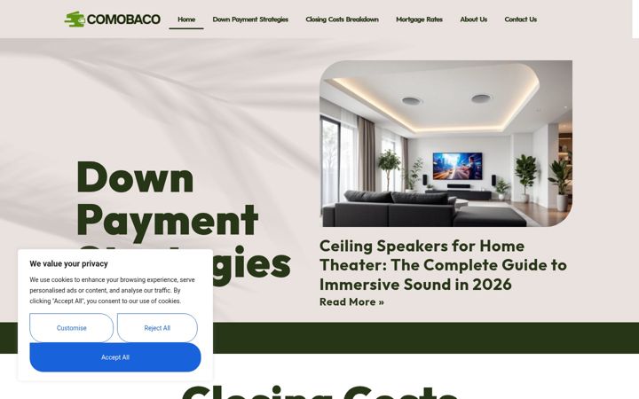 Screenshot of comobaco.com