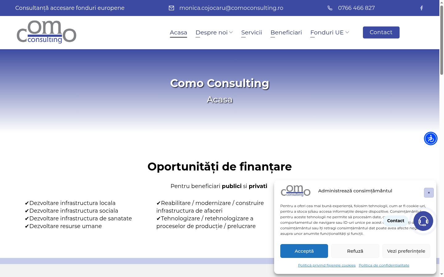 Screenshot van de toestemmingsbanner zoals getoond vóór enige interactie