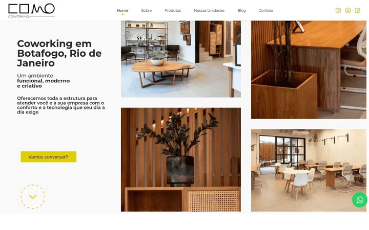 Screenshot di comocoworking.com.br