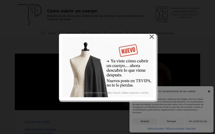 Screenshot of comocubriruncuerpo.org
