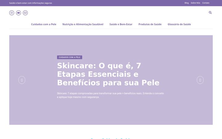 Screenshot di comocuidardasaude.com.br