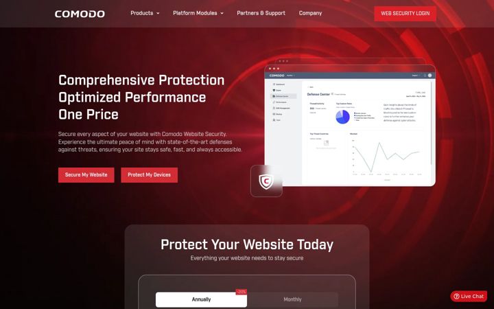 Zrzut ekranu comodo.com