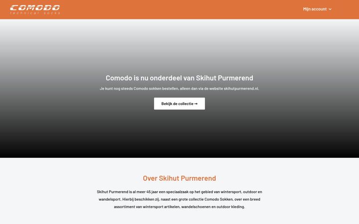 Captura de pantalla de comodosokken.nl