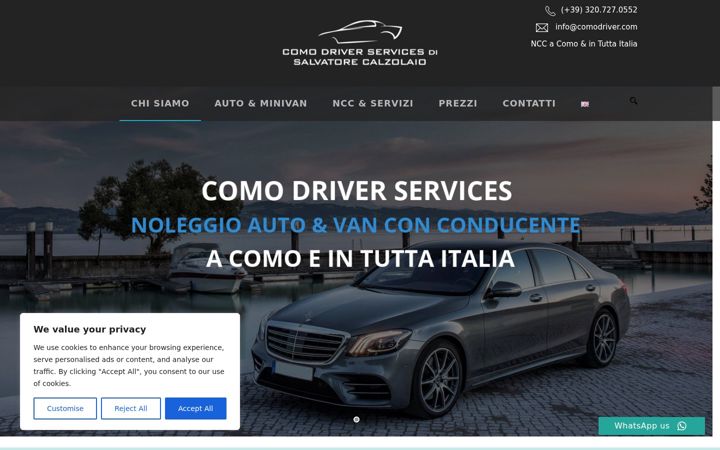 Screenshot of comodriver.com