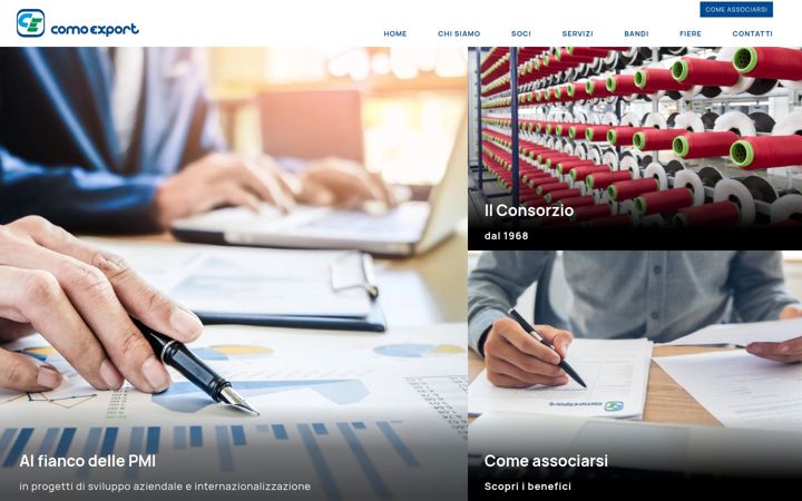 Screenshot of comoexport.it