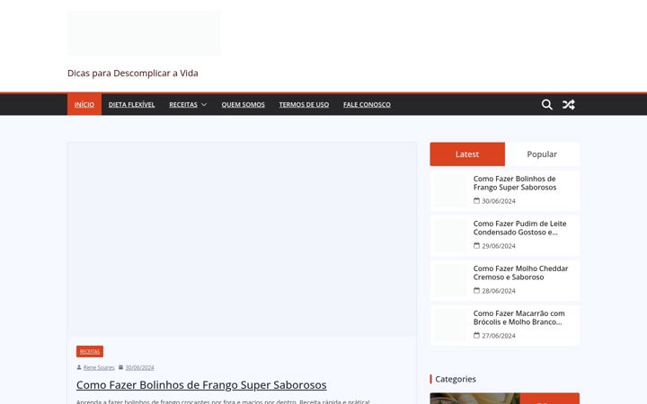 Screenshot of comofazerblog.com