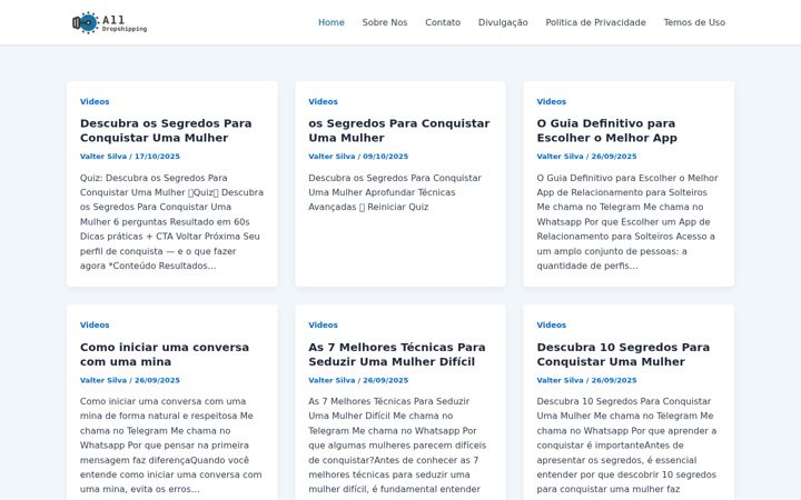 Screenshot of comofazerdropshipping.com.br