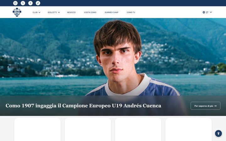 Екранна снимка на comofootball.com