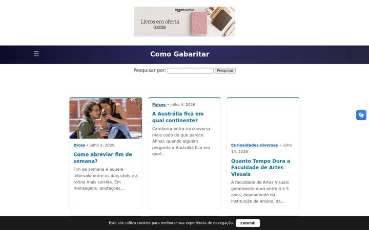 Screenshot di comogabaritar.com.br