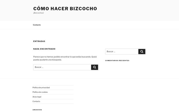 Screenshot of comohacerbizcocho.com