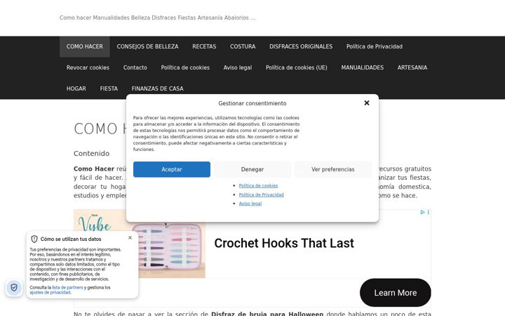 Screenshot of comohacerte.com