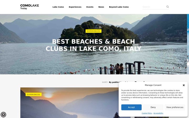 Screenshot of comolake.today