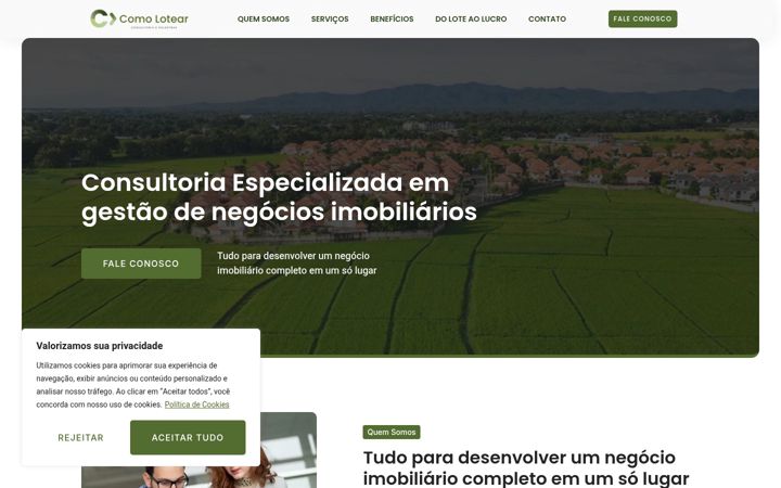 Screenshot of comolotear.com.br