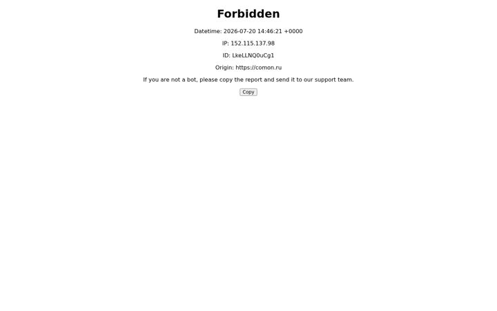Screenshot of comon.ru