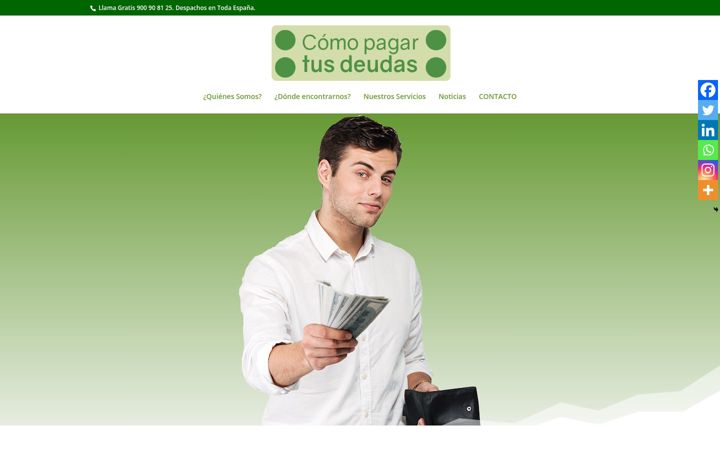 Screenshot of comopagartusdeudas.es