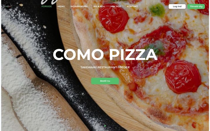 Screenshot of comopizza.dk
