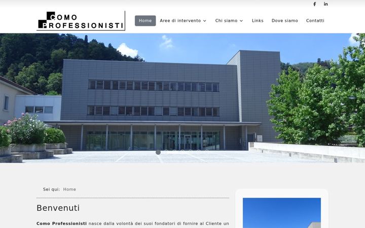 Screenshot of comoprofessionisti.it
