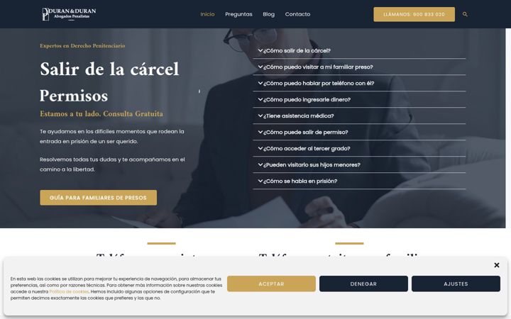 Screenshot of comosalirdelacarcel.com