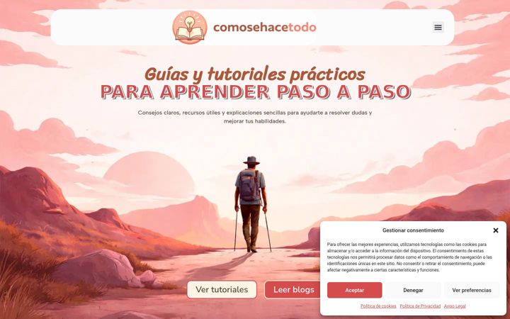 Screenshot of comosehacetodo.com