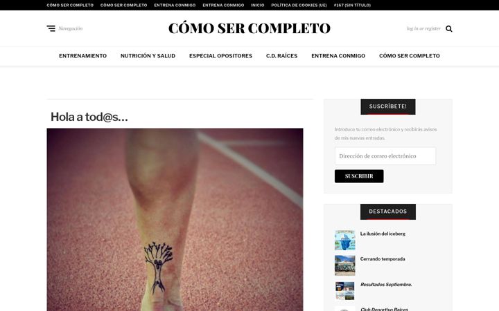 Screenshot of comosercompleto.com