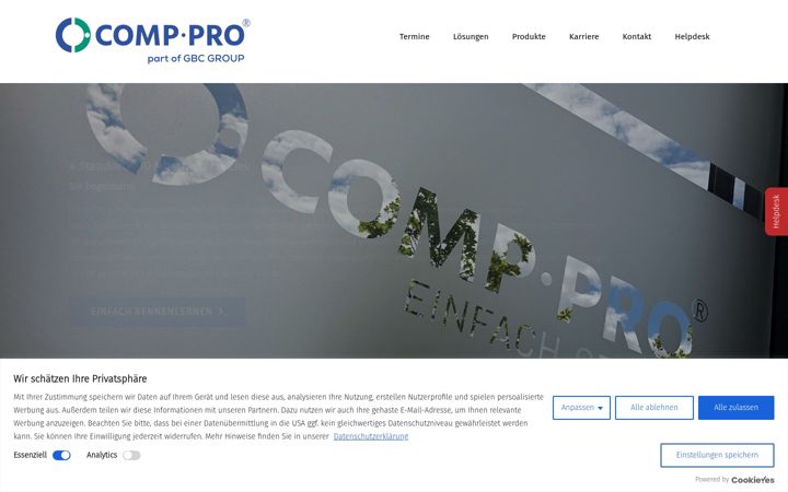 Screenshot of comp-pro-dns.de